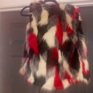 Faux fur coat